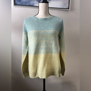 Cupcakes and Cashmere By Anthropologie Blue And Yellow Sweater Size S